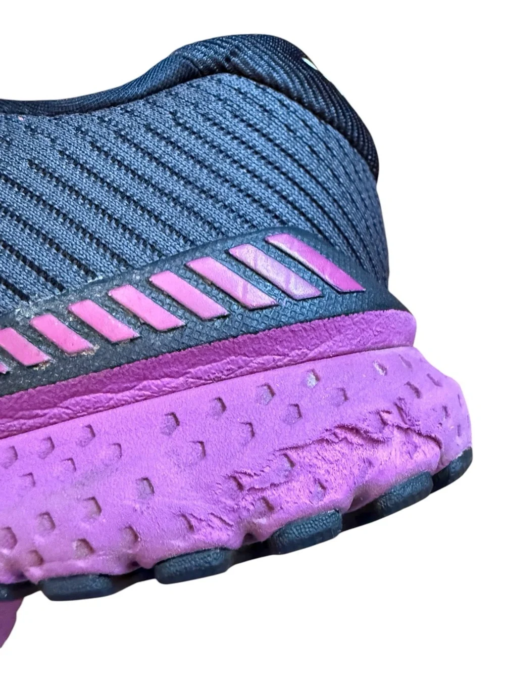 Brooks Adrenaline GTS 20 Running Shoes Women 9 Black Purple Athletic Sneakers